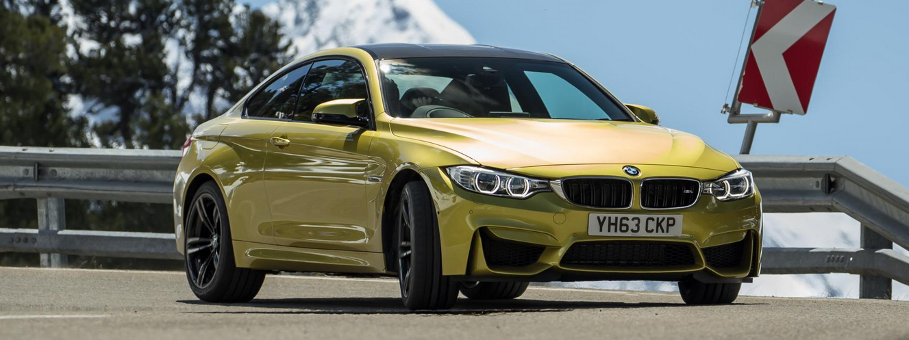 The M4 costs around £57k and produces 431hp and 406lb ft from its twin-turbocharged 3.0-litre straight six