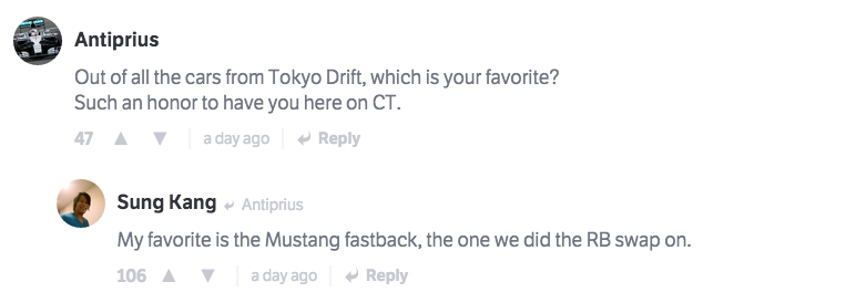 The 12 Best Moments From Sung Kang's CT AMA