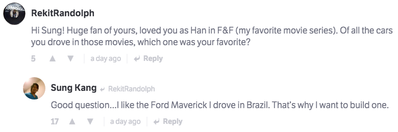 The 12 Best Moments From Sung Kang's CT AMA