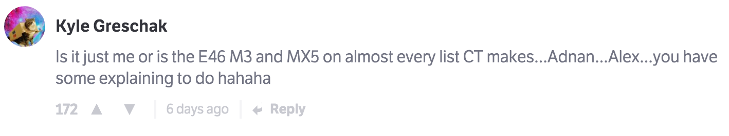 The 10 Best Comments On CT Last Week