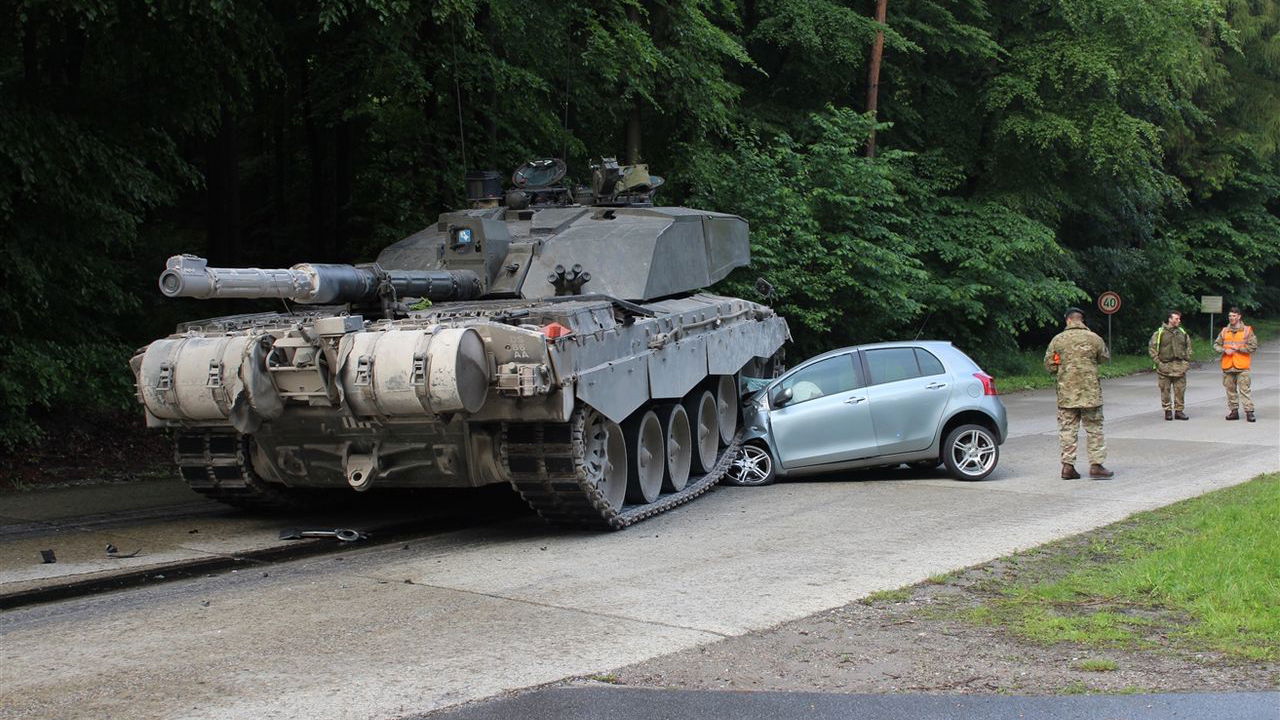A Learner Driver Is Insanely Lucky To Be Alive After Her Car Was Crushed By A Tank
