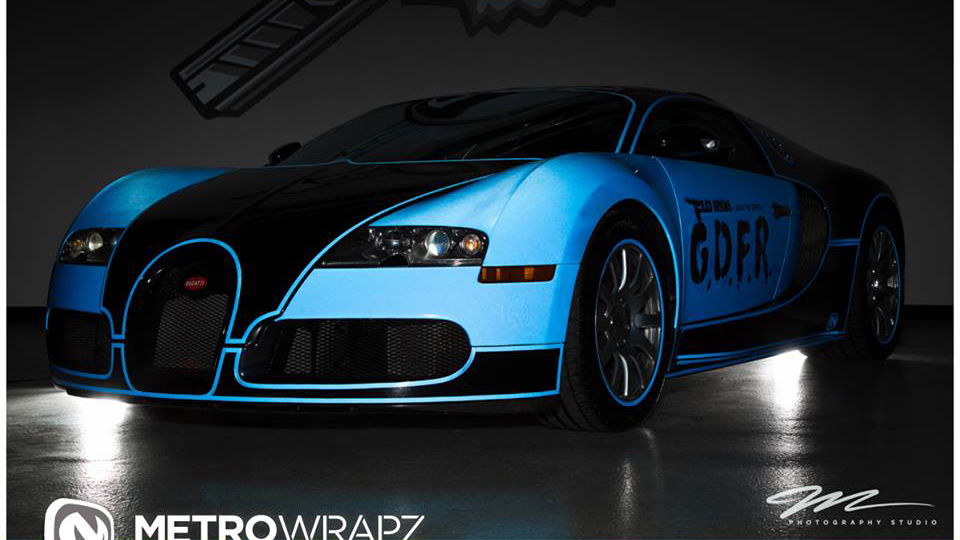Flo Rida Has Given His Bugatti Veyron The Tron Treatment