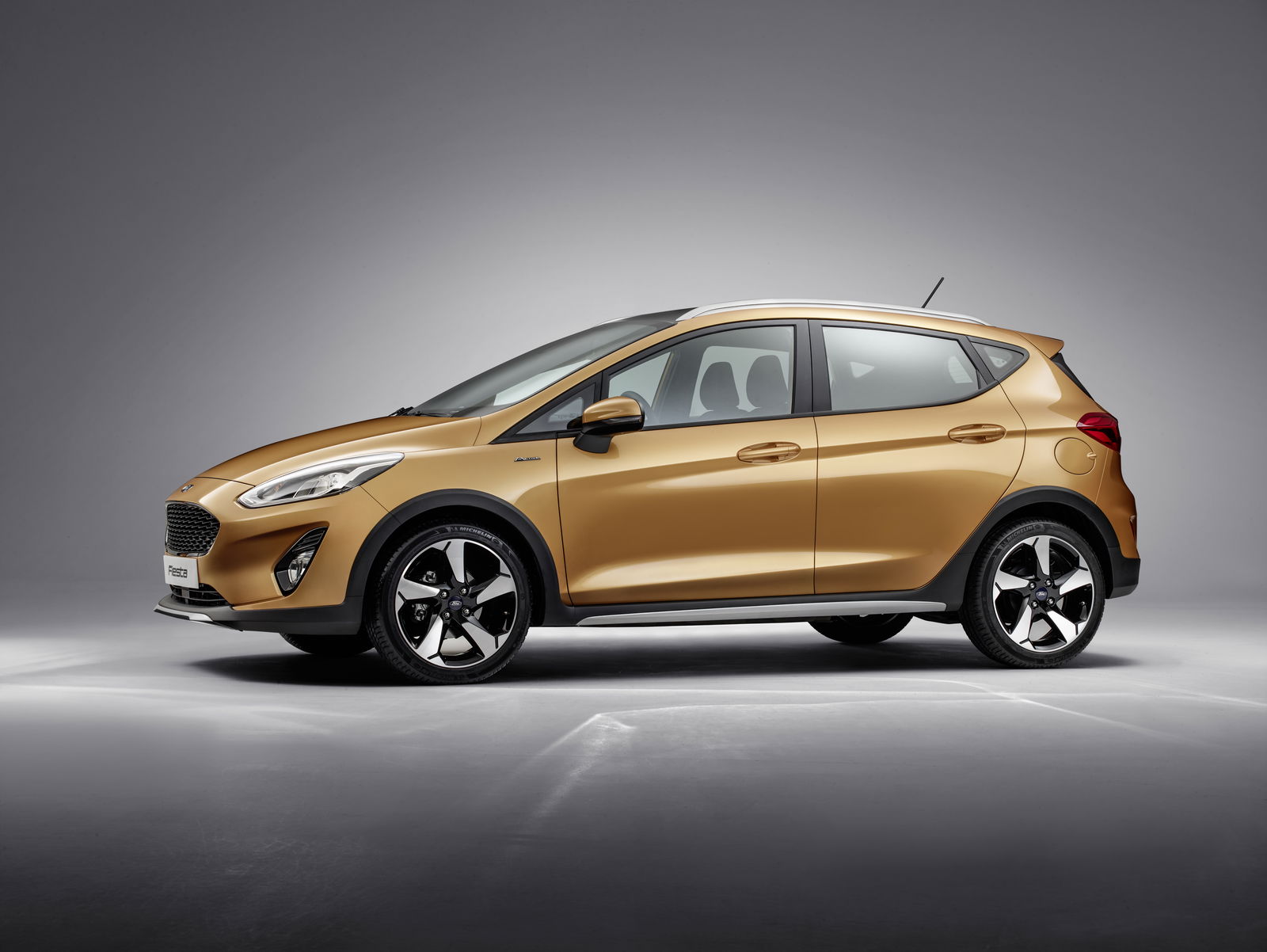 The Fiesta 'Active' features tough black plastic cladding and a raised ride height - because lifestyle car