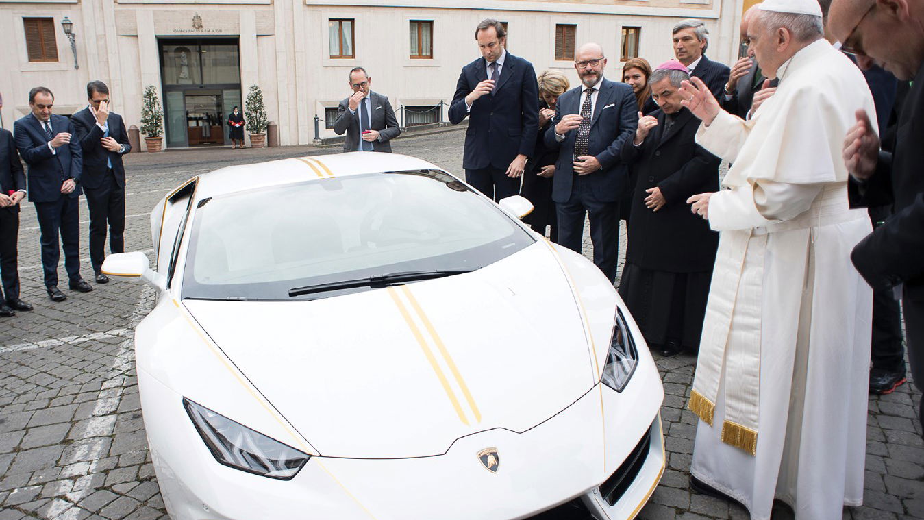 The Pope's RWD Lamborghini Huracan Sold For Double Its Estimate
