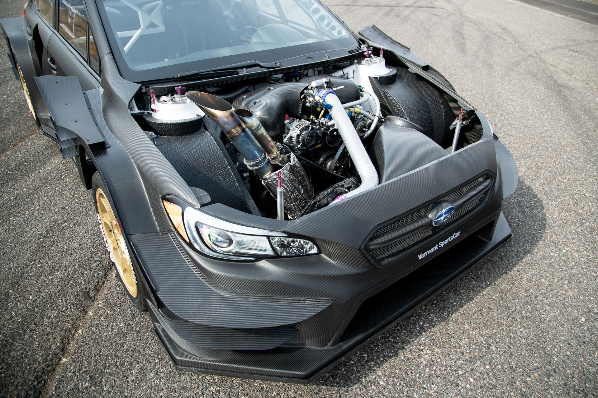 This Naked Carbon Subaru WRX STI Is Travis Pastrana's Gymkhana