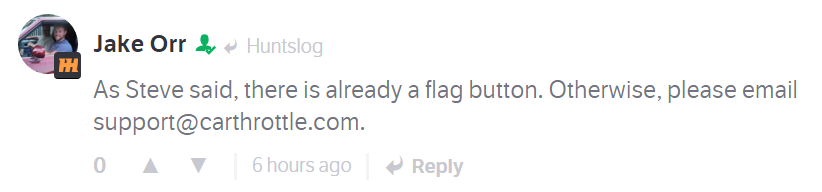 How to report a post.