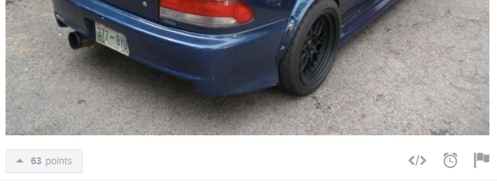 The flag button is on the bottom-right of every post.