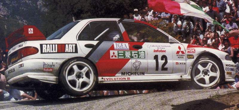 Tommi Makinen drove for Mitsubishi from 1996 to 2001. A perfect mix to success.