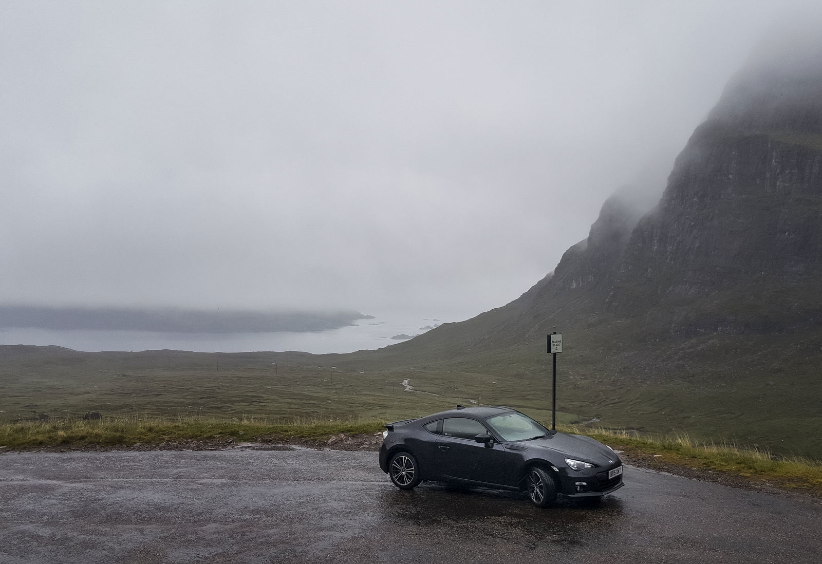 What us Scots would call a 'dreich' day midway up Applecross Pass