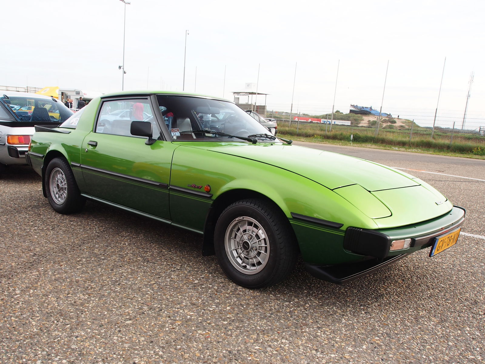 A surviving first-series RX-7, with another one in the backround