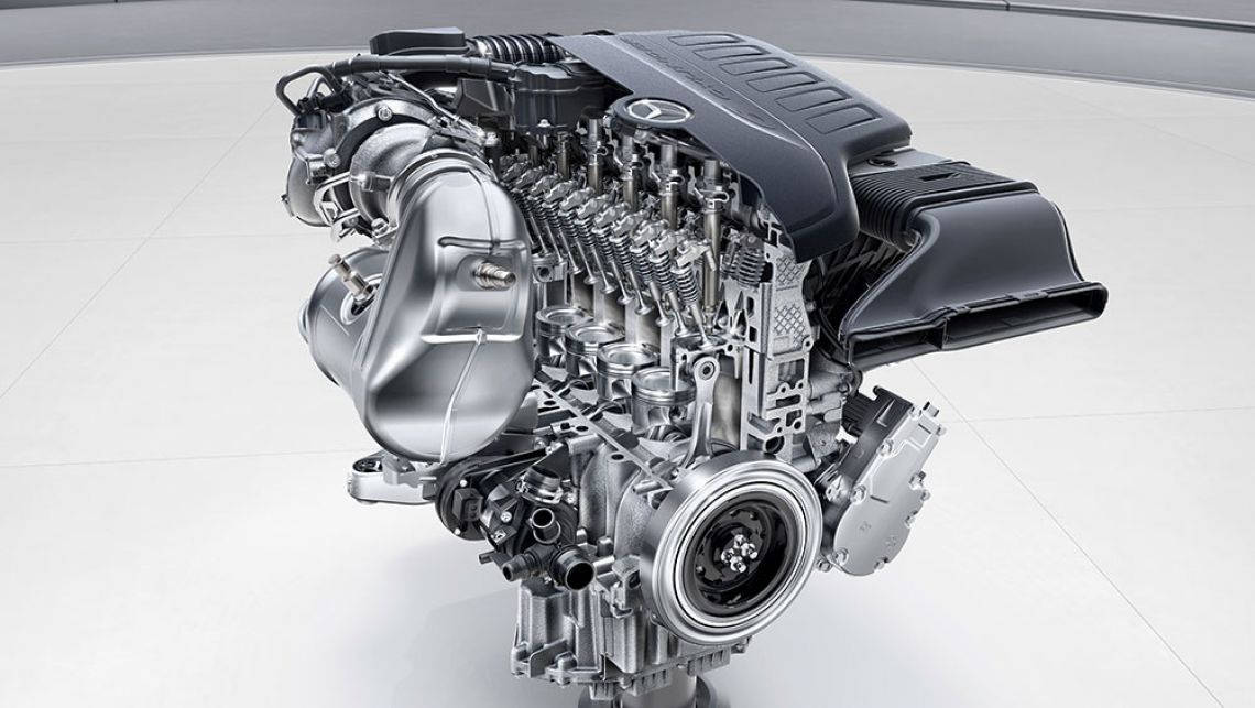 Mercedes will release its new straight-six sometime this year with no serpentine belt to be seen