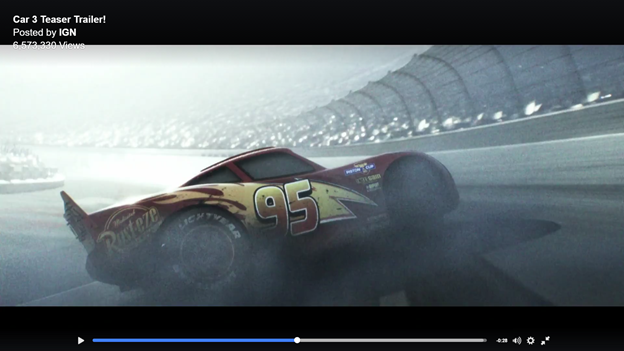 #Blog, my Analysis of the new Cars 3 trailer