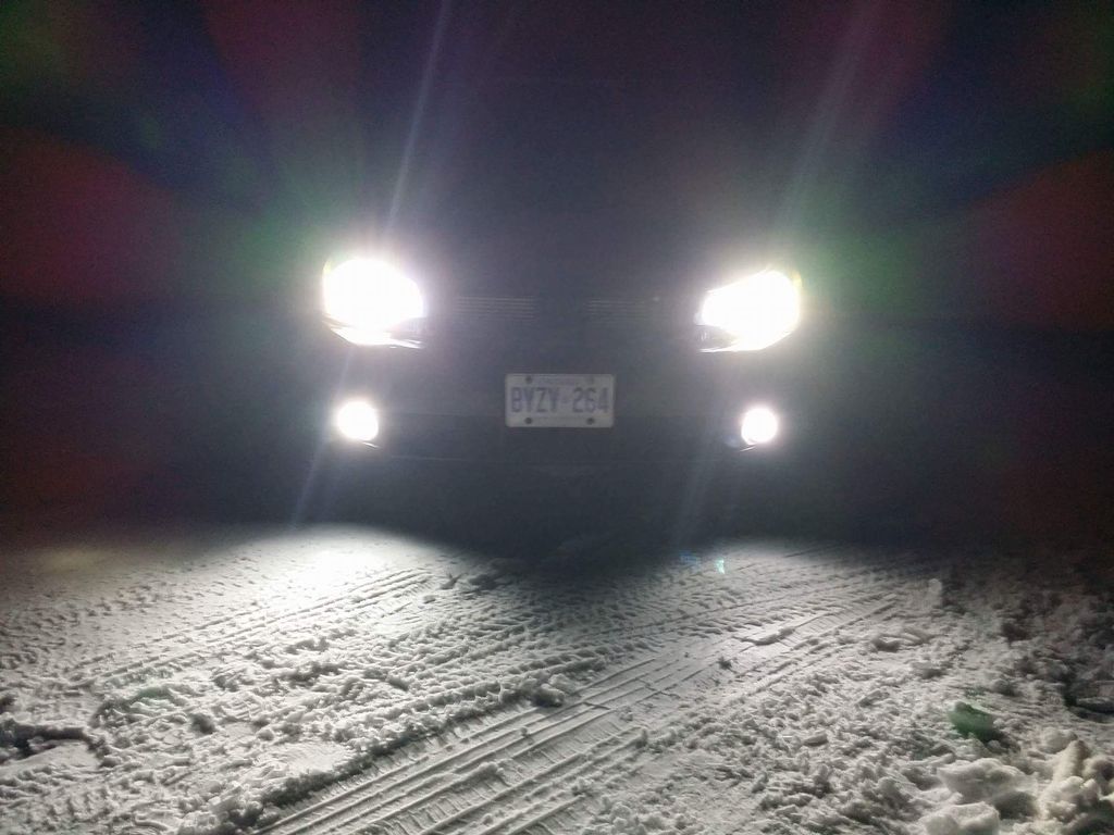 COB LED low beams and driving lights, with LED switchback parking lights
