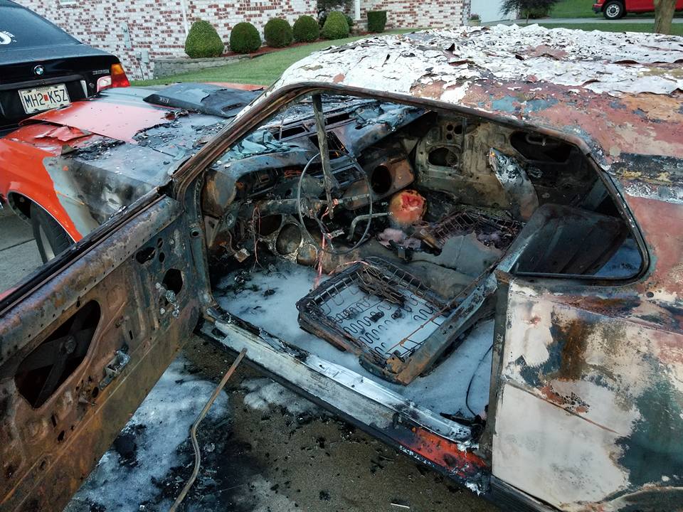 Lowlife Arsonist Destroys A Disabled Boy's Mach 1 Mustang