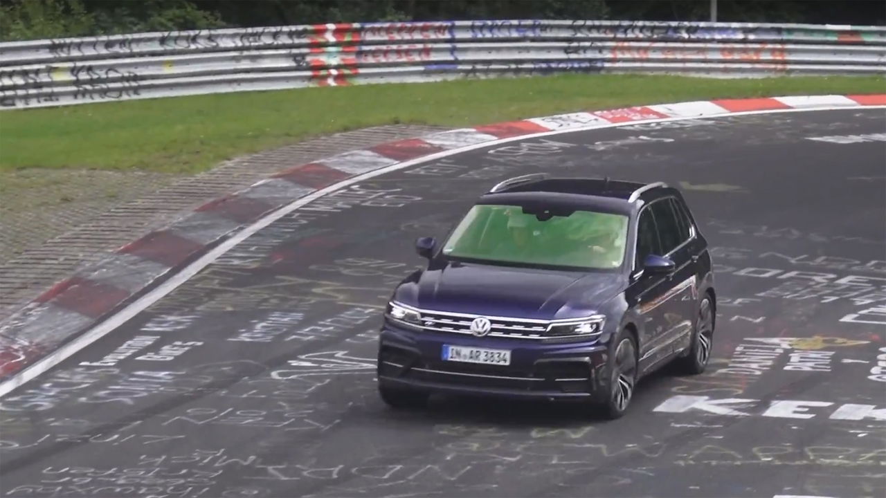 Volkswagen Caught Testing A Hot, Audi RS-Powered Tiguan At The 'Ring