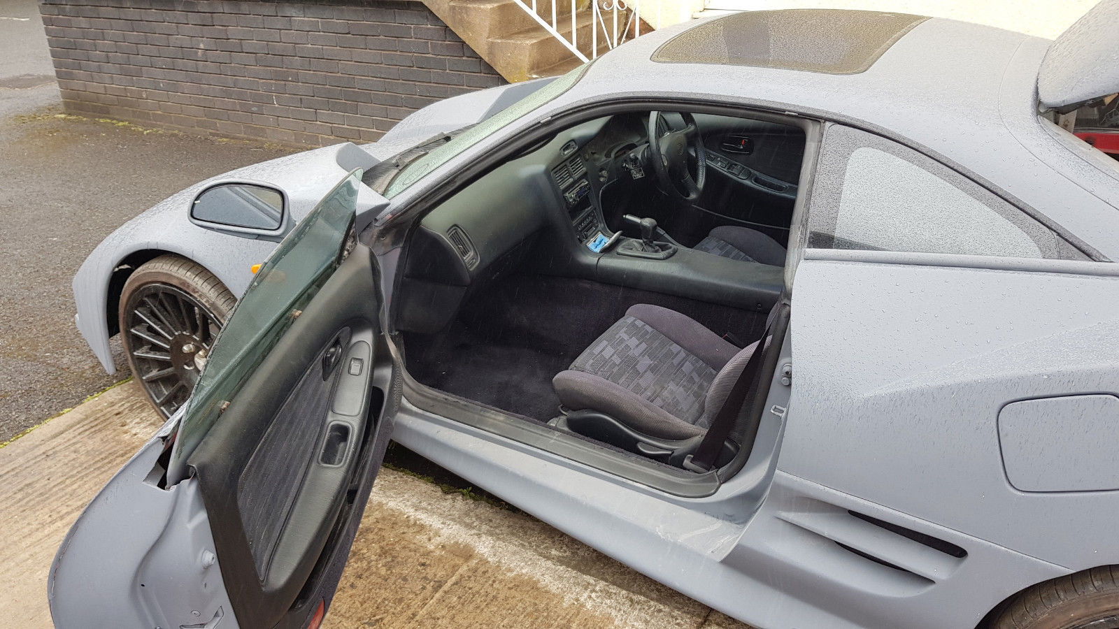 The interior of the car looks to have been left alone