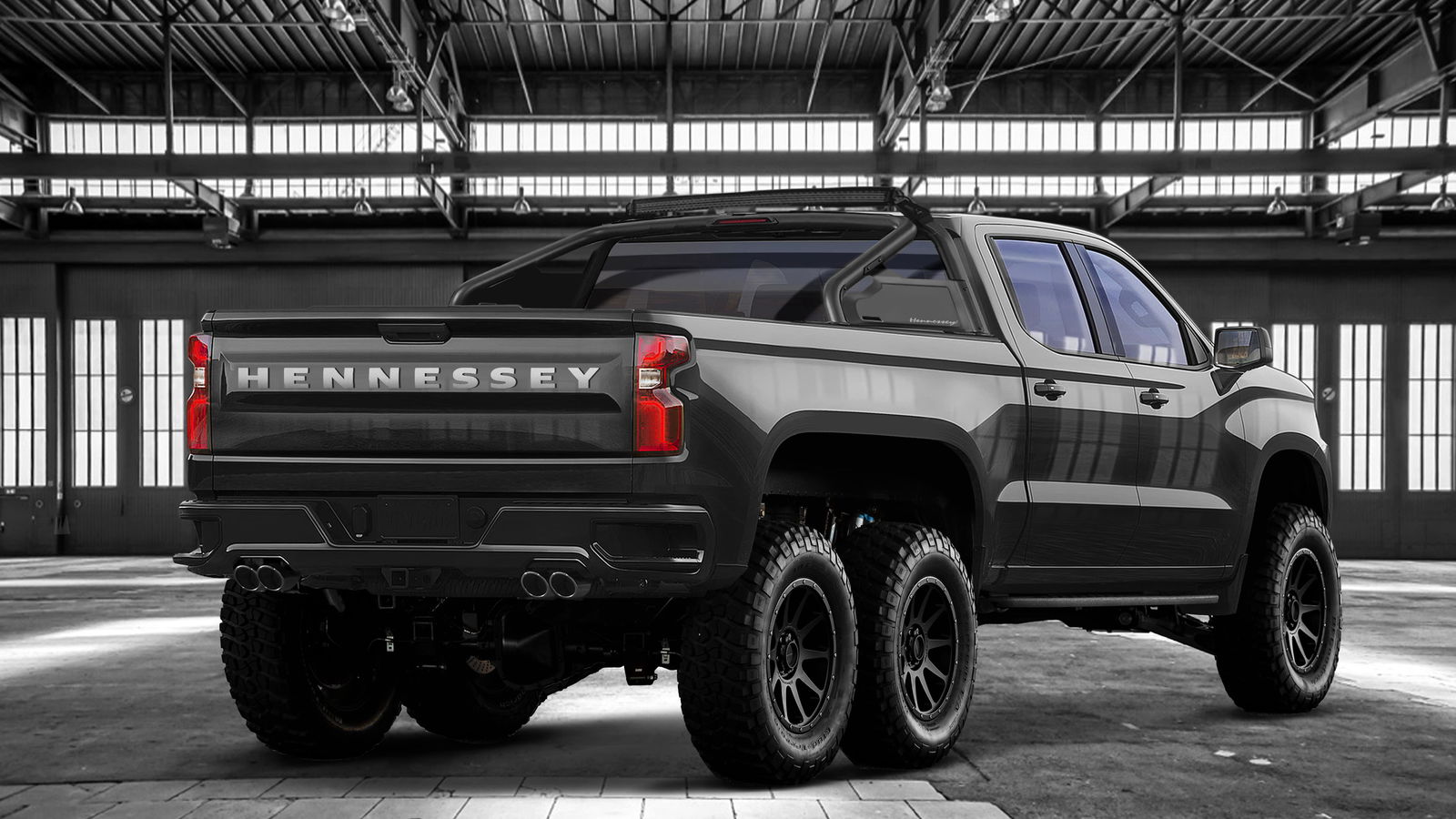 The Hennessey Goliath Is A 6x6 Chevrolet Silverado With 705bhp