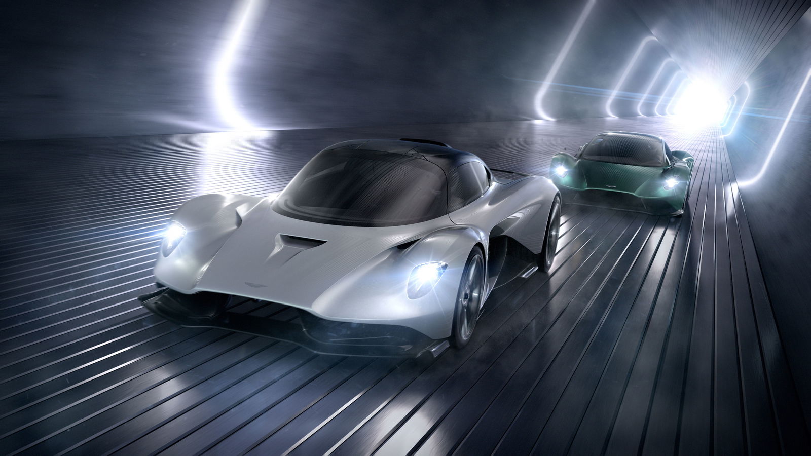 The V6 that will power the Valhalla (foreground) and eventually the Vanquish will also propel Aston models currently using AMG's 4.0-litre V8