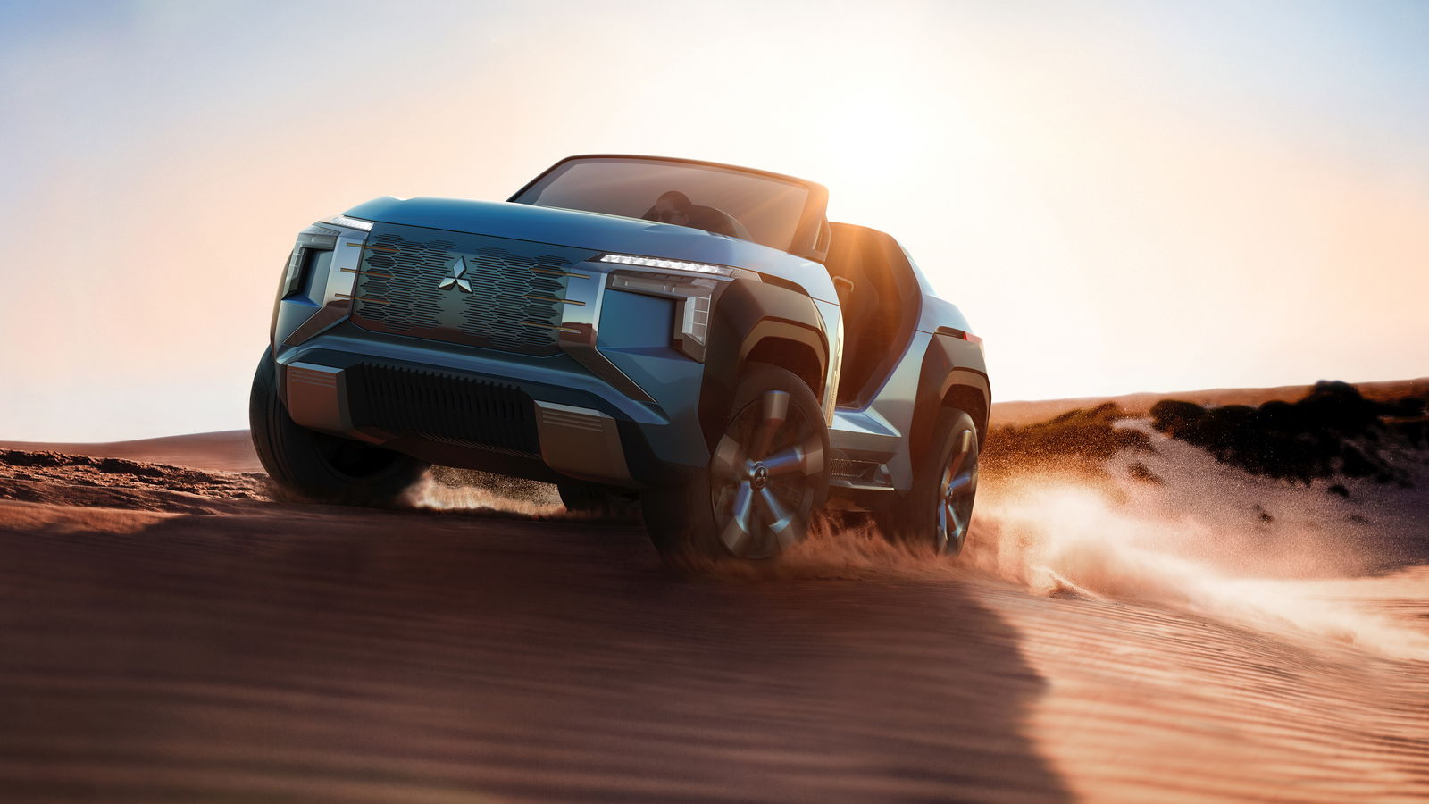 The Mitsubishi MI-Tech Concept Has Four Motors And A Gas Turbine