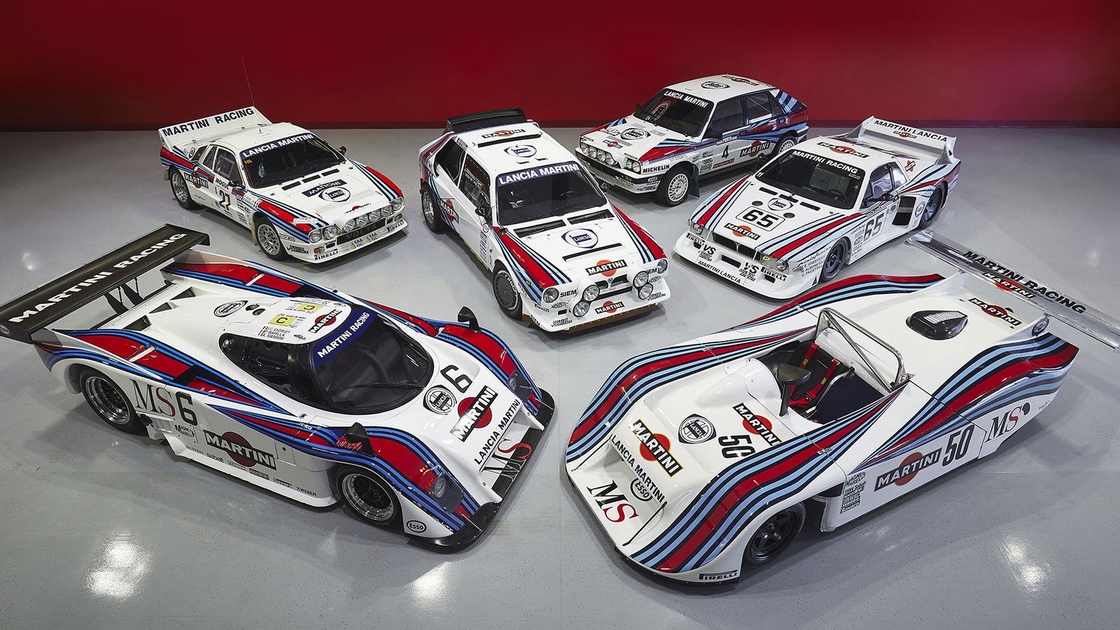 Six Iconic Martini-Liveried Racing Lancias Are Up For Sale