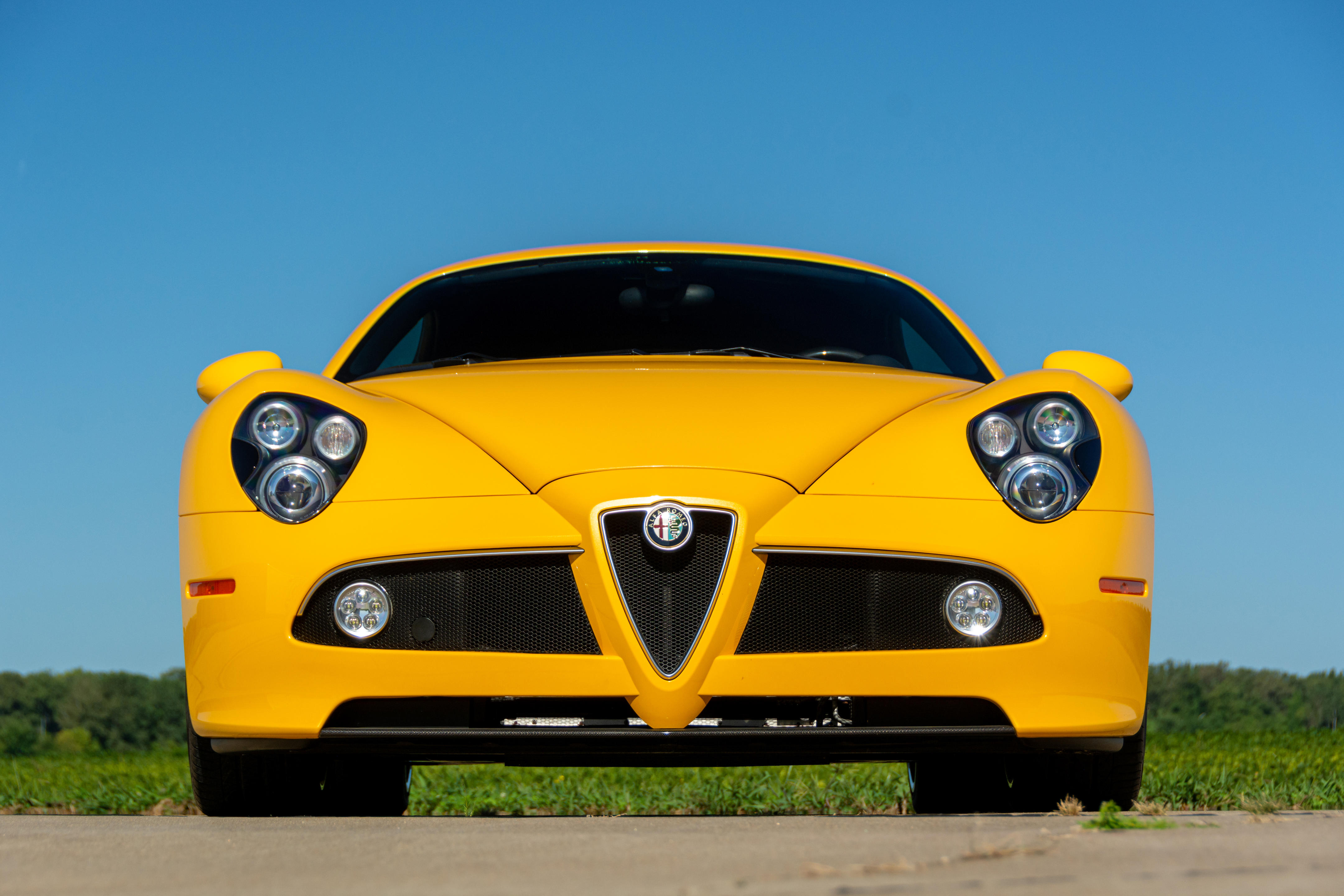This Vibrantly Yellow Alfa Romeo 8C Could Be Yours