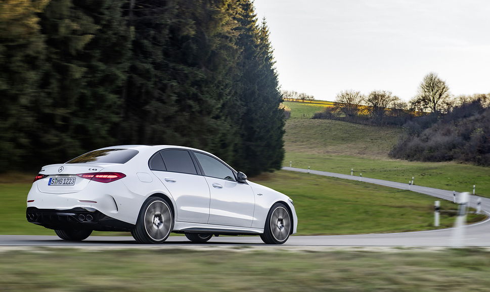 New 2023 Mercedes-AMG C 43 Drops V6 For A 402bhp Hybrid Four-Pot