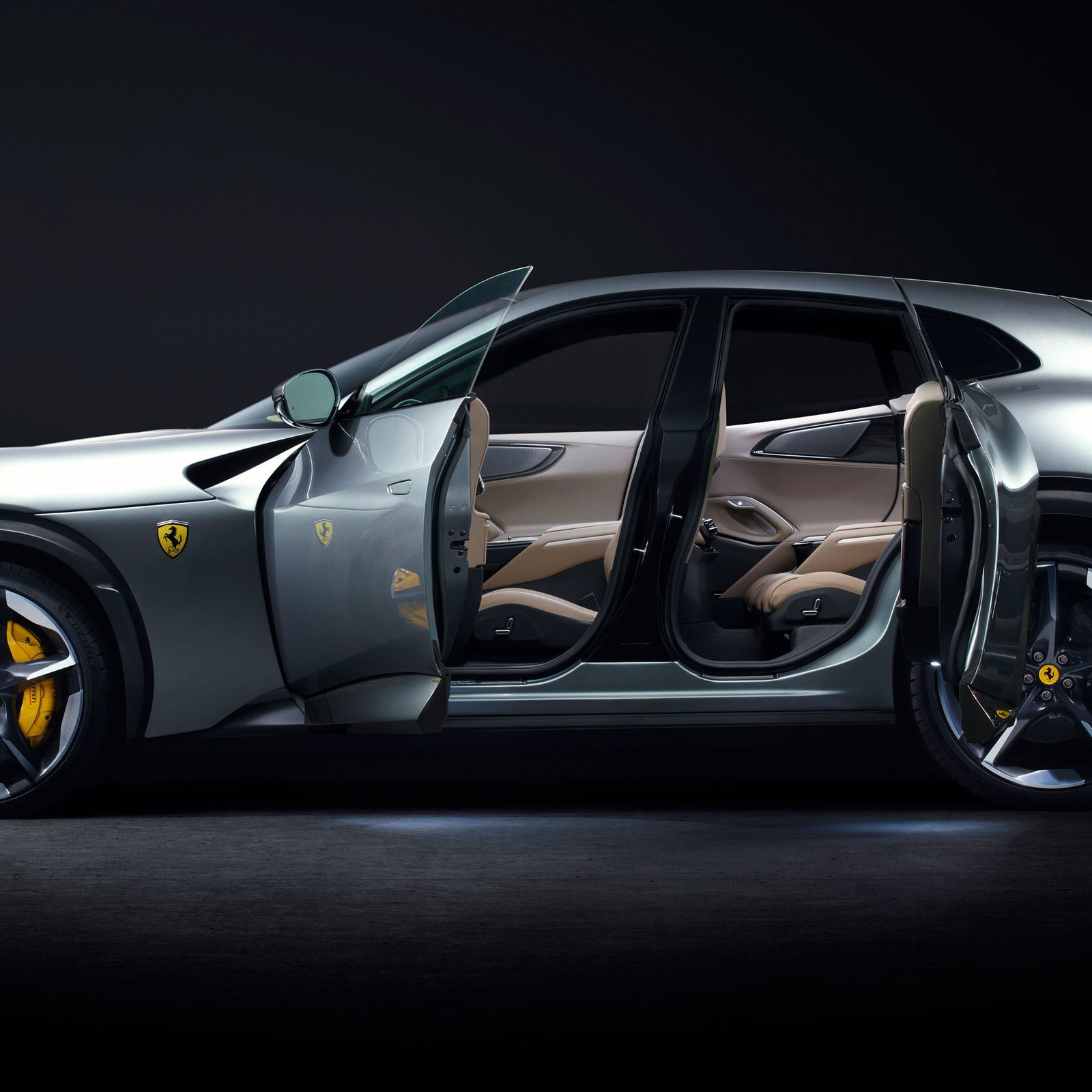 Purists Look Away: Ferrari Purosangue Super SUV Has Suicide Doors